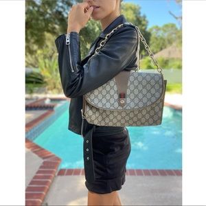 Gucci Beige and Brown Shoulder Bag